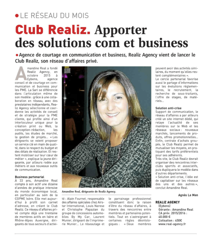 Le Club dans le JDE !