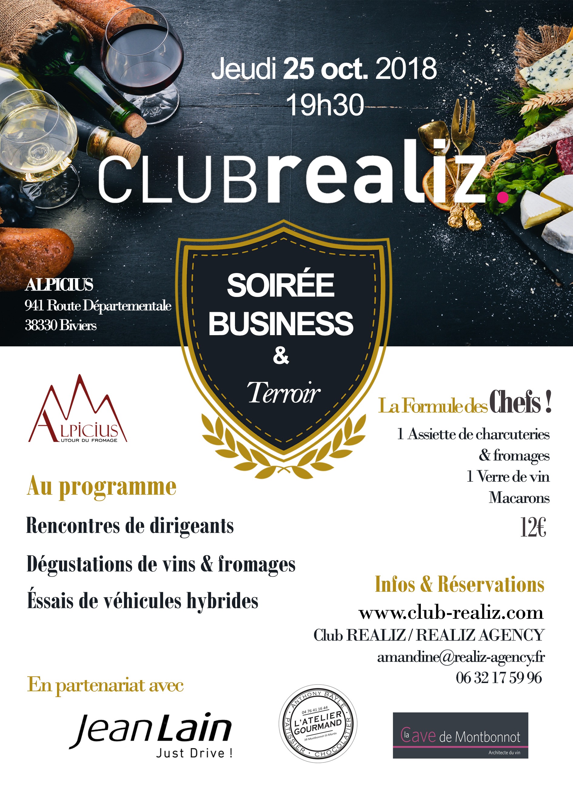 Soirée Business et Terroir le 25 octobre