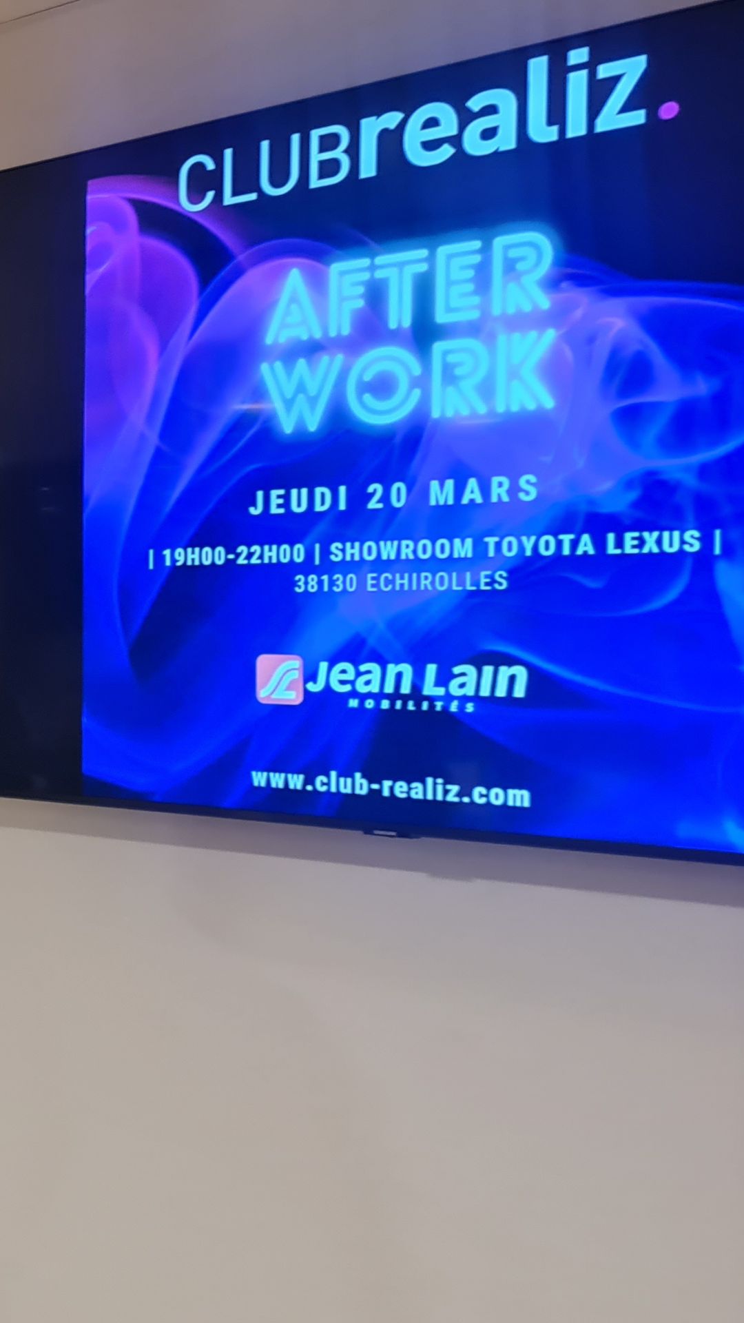 Afterwork Mobilité chez JEAN LAIN Jeudi 20 mars 2025